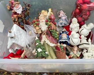 Christmas Mystery Lot  Santa Figurines, Angels, Ornaments  Holiday Decor