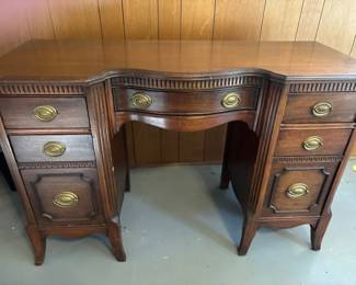 Vintage Double Pedestal Executive Desk