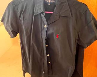 Women’s button-down polo shirt