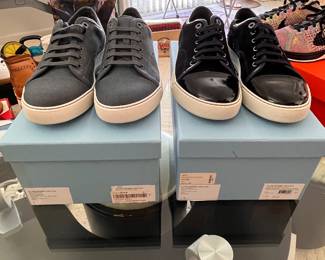 2 pairs of Lanvin DBB1 low-top sneakers