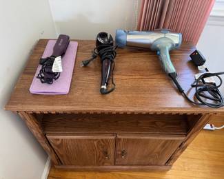 Hair dryer, straightener and curler