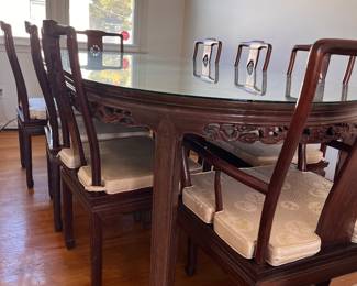 Chinese carved Rosewood dining table
