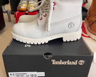 Timberland 6" Premium Boot "White Serpent" men's size 8.5