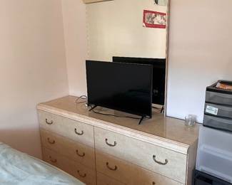 Matching dresser and mirror