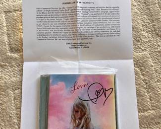 Autographed Taylor Swift “Lover” CD