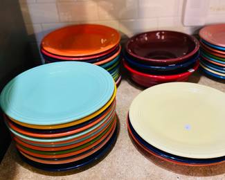 Fiestaware, great colors, you pick and choose 
