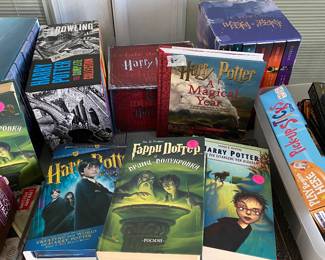 Harry Potter books, games, trains, calendar, memorabilia 