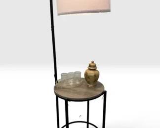 Side Table with Ginger Jar and Glasses