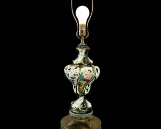 Vtg Capodimonte Rococo Revival Table Lamp