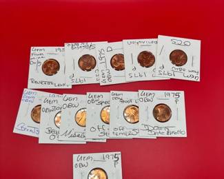 Lot of 12 Error Lincoln Head Cents
