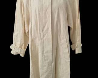 Vintage Williwear Cream Single Breasted DusterTrench Coat
