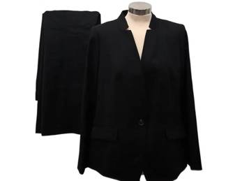 Talbots 2 Piece Black Pants Suit