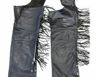 Size Large Vintage Steer Brand Leather Riding Chaps