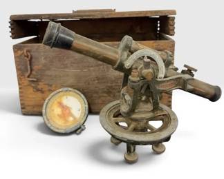 Vintage Craftsman Brass Surveyors Transit Level