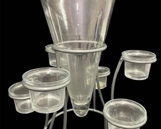 Penelope Candelaria Candles Flowers Centerpiece Set