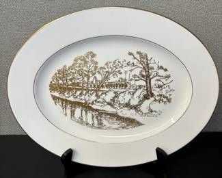 Extremely Rare Vintage Lenox The River Commemorative Plate