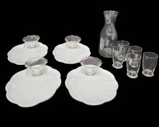 Milk Glass, Anchor Hocking and Paul Masson Carafe