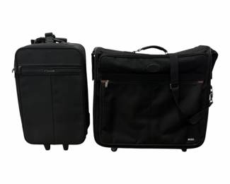 Pair of Black Travel Suitcases