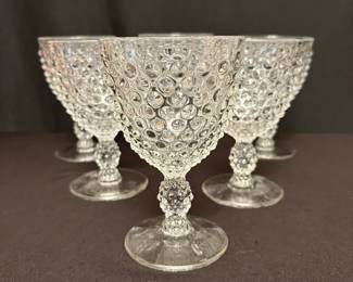 Duncan Miller Hobnail Glasses Plates