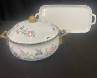 Regency Club Enamel Dish with Lid Kaiser of Germany Ceramic Tray