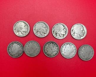 Liberty Head VNickels and Buffalo Nickels
