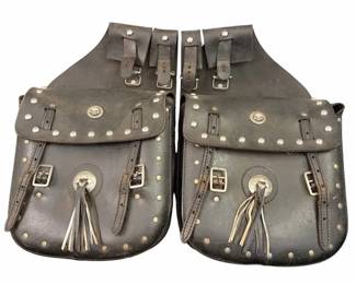 Vintage Harley Davidson Leather Saddlebags