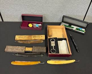 Vintage Shaving Razors and Other Trinkets