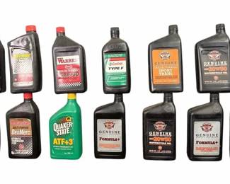Assorted Automotive Fluids Motor Oils