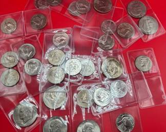 Amazing Collection of Half Dollars and Dollar Coins