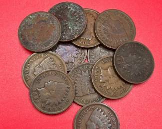 12 Indian Head Cents