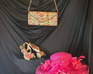 J. Renee Matching Purse and Shoes Forbusite Derby Hat