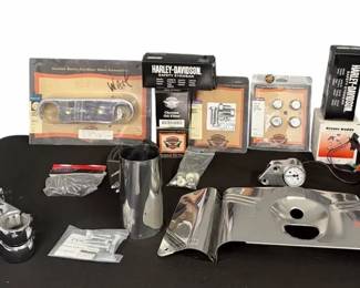Assorted HarleyDavidson Custom Motorcycle Parts Lot