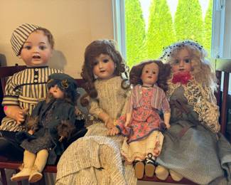 Antique Morimura Bisque dolls