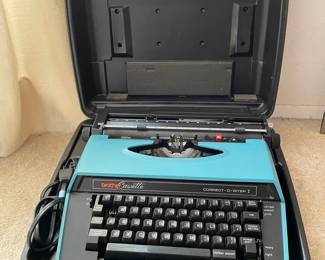 Vibrant Teal Brother Typewriter