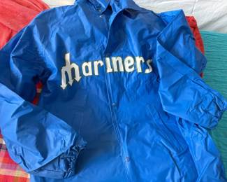 Vintage Seattle Mariners Plastic Rain Jacket