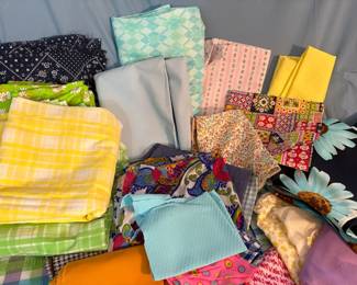 Bright Fabrics  Yards  Smaller Pieces