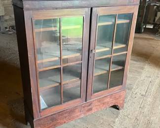 Antique Cupboard with Lots of Wear and Patina