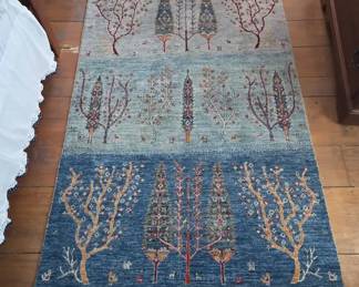 Tribal Persian Gabbeh Hand Knotted Wool Rug Tree of Life