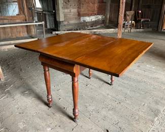 Antique Folding Drop Leaf Table