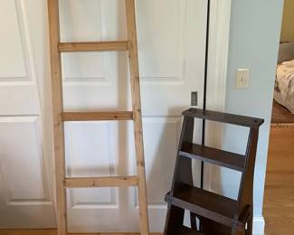 Vintage Ladder and Step Stool Lot