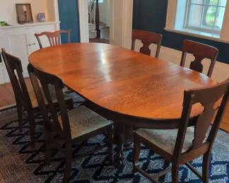 Antique Tyden DuoStyle Lock Wooden Dining Room Set