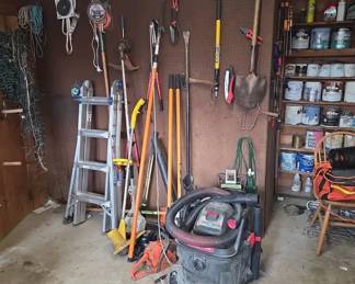 Lawn Tools, Shop Vac, Ladder More