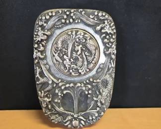 Chinese Sterling Silver Inkstone