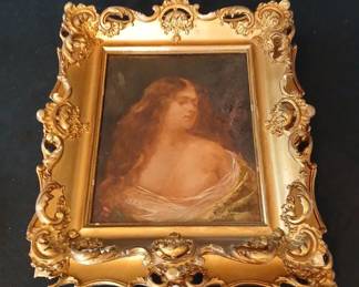Portrait of a Lady by Angelo Asti on Canvas Painting