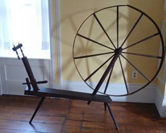 Antique Large Spinning Wheel