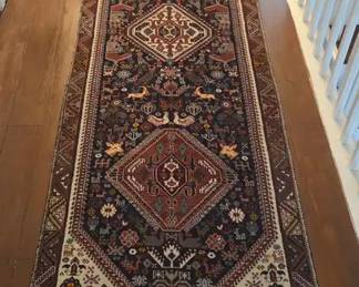 Iranian Hand Knotted Wool 9.9 x 2.10 Ft Rug
