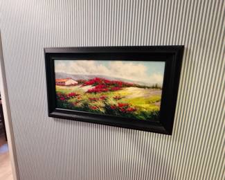 Framed original artwork painting