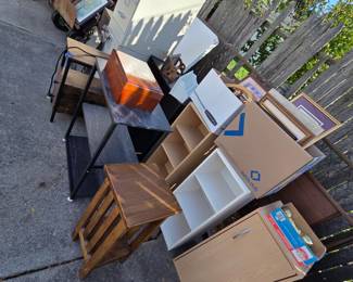 Tables, bookcases, file cabinets