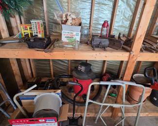 Miscellaneous antique items, Walker, bedside toilet