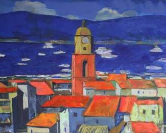 South City - Natalia Kukhar Ukraine, 2015, Oil on Canvas, 27.5 x 35.5 in